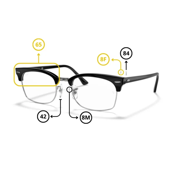 Piezas Repuesto Ray-Ban 3916V CLUBMASTER SQUARE Originales