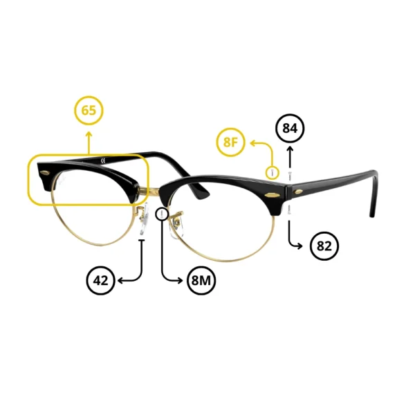 Piezas de Repuesto Ray-Ban 3946V CLUBMASTER OVAL Originales