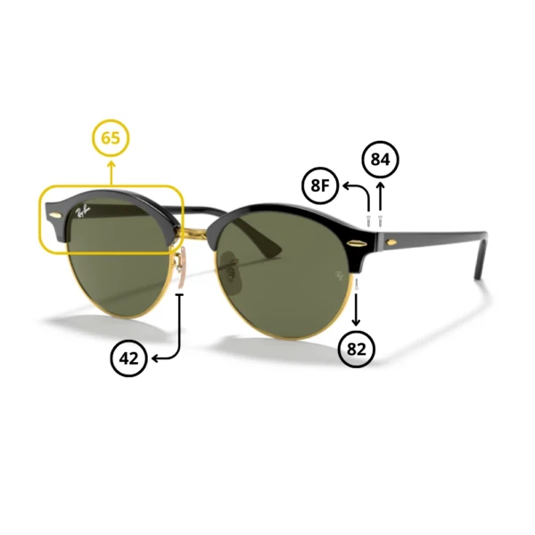 Piezas Repuesto Ray-Ban 4246 CLUBROUND Originales