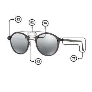 Piezas-de-Repuesto-Ray-Ban-4266-Originales.