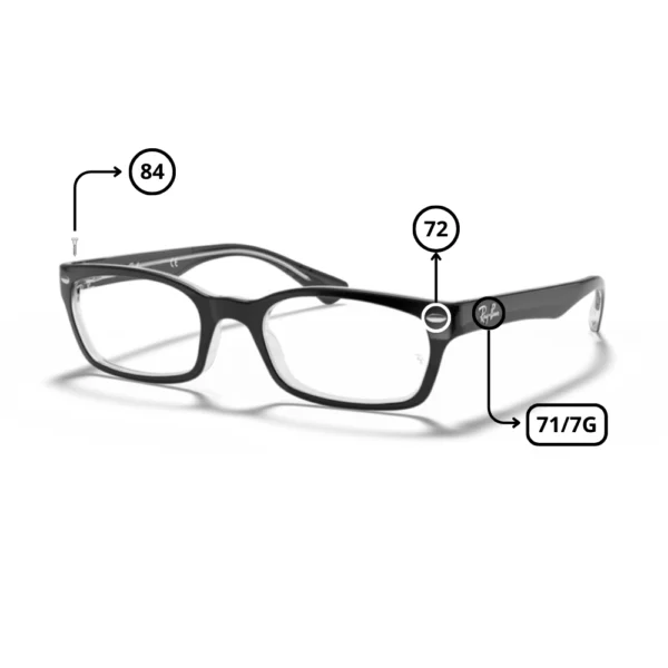 Piezas Repuesto Ray-Ban 5150 Originales