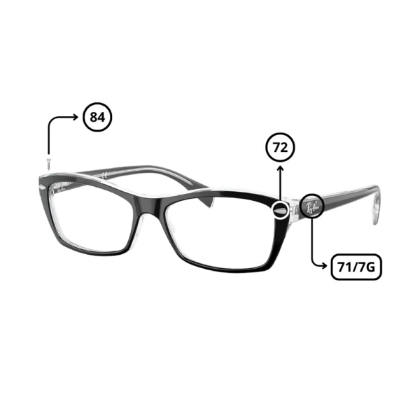 Piezas de Repuesto Ray-Ban 5255 Originales
