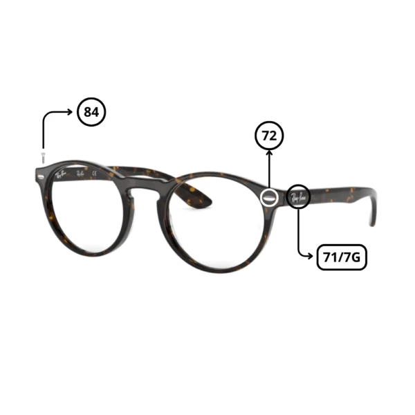 Piezas Repuesto Ray-Ban 5283 Originales