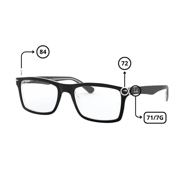 Piezas Repuesto Ray-Ban 5287 Originales