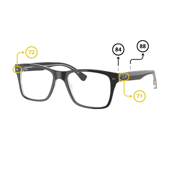Piezas de Repuesto Ray-Ban 5308 Originales