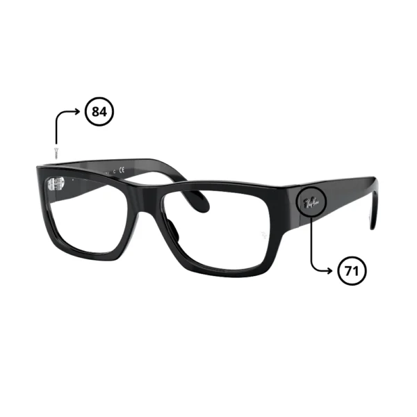 Piezas Repuesto Ray-Ban 5487 NOMAD WAYFARER Originales