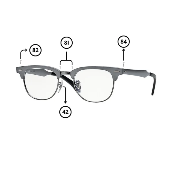 Piezas de Repuesto Ray-Ban 6295 Originales