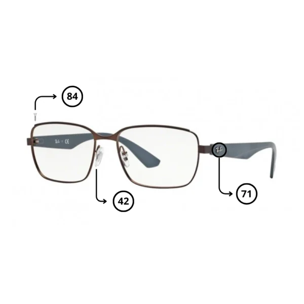Piezas de Repuesto Ray-Ban 6308 Originales