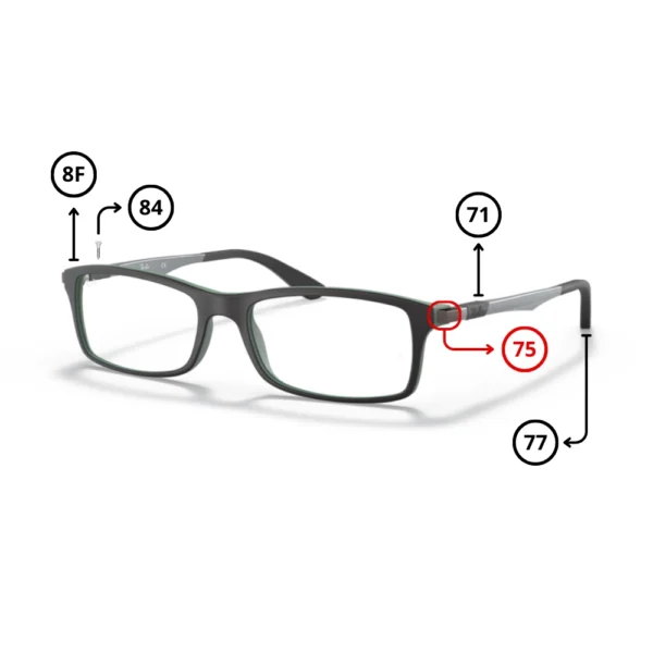 Piezas Repuesto Ray-Ban 7017 Originales