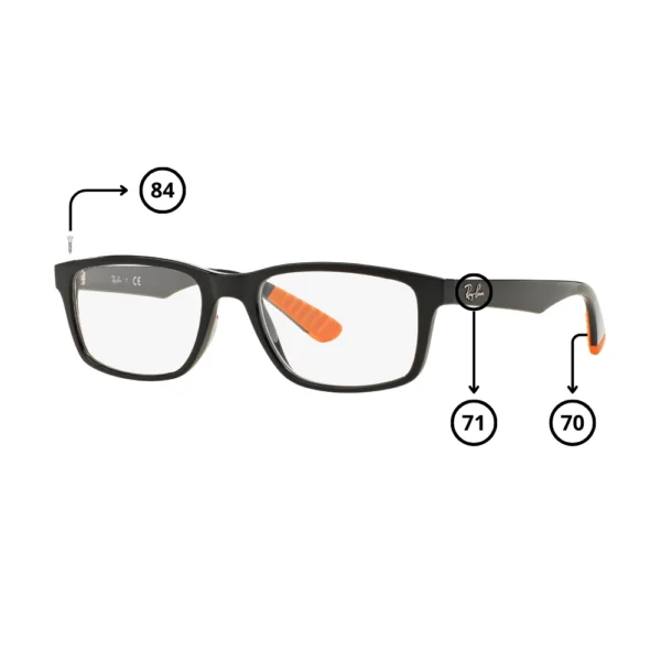 Piezas Repuesto Ray-Ban 7063 Originales