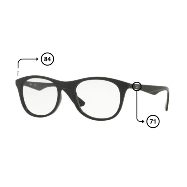Piezas de Repuesto Ray-Ban 7085 Originales