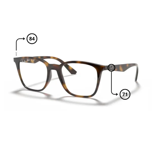 Piezas de Repuesto Ray-Ban 7177 Originales
