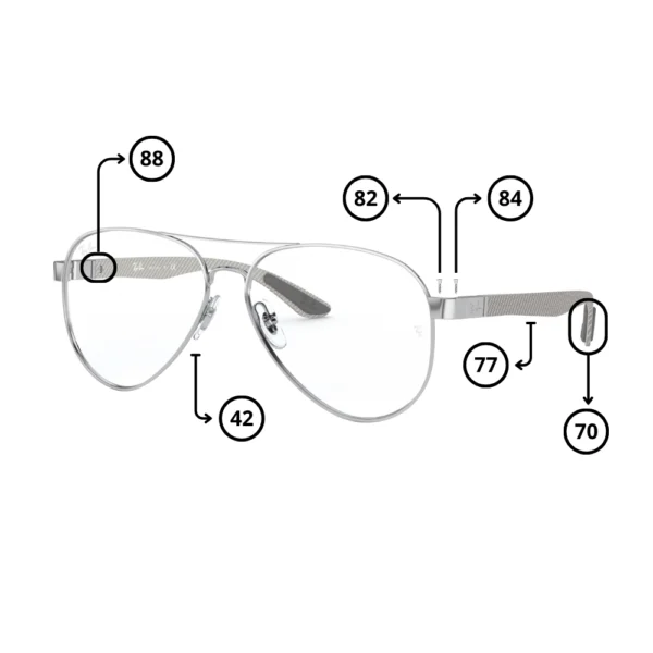 Piezas Repuesto Ray-Ban 8420 Originales