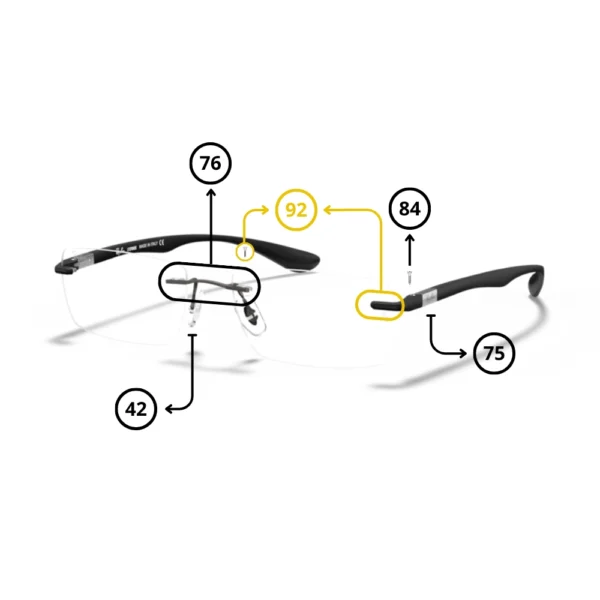 Piezas de Repuesto Ray-Ban 8724 Originales