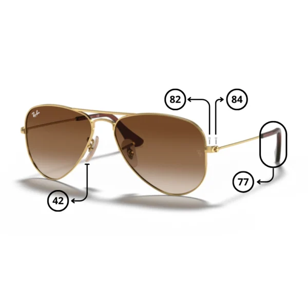Piezas de Repuesto Ray-Ban Junior 9506S JUNIOR AVIATOR Originales