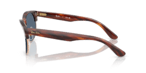 Patillas originales Ray-Ban RB0504S Clubmaster Reverse, color 1398 · Rayado habana sobre rosa oro