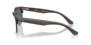 Patillas originales Ray-Ban RB0504S Clubmaster Reverse, color 6707 · Transparente gris oscuro