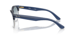 Patillas originales Ray-Ban RB0504S Clubmaster Reverse, color 6708 · Transparente navy azul
