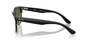 Patillas originales Ray-Ban RB0504S Clubmaster Reverse, color 6783 · Negro sobre negro