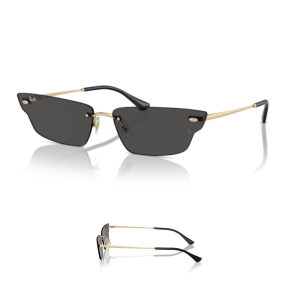 Lentes originales Ray-Ban RB3731 Anh, color 87 · Gris · plástico