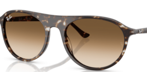 Lentes originales Ray-Ban RB2215, color 51 · Marrón claro degradado