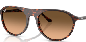 Lentes originales Ray-Ban RB2215, color 3B · Rosa degradado negro