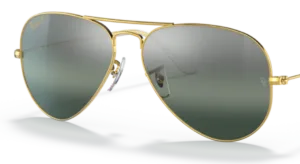 Cristales originales Ray-Ban RB3025 Aviador Piloto, color G6 · Plata/azul