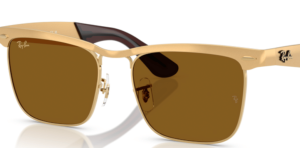 Lentes originales Ray-Ban RB3875 Wayfarer Deluxe, color 31 · Marrón