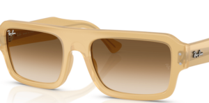 Lentes originales Ray-Ban RB4454 Flacko, color 51 · Marrón claro degradado
