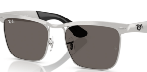 Lentes originales Ray-Ban RB3875 Wayfarer Deluxe, color B1 · Gris oscuro