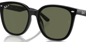 Lentes originales Ray-Ban RB4423D, color 9A · Verde polarizado · plástico