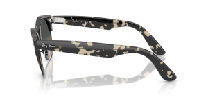 Patillas originales Ray-Ban RB2341 Clubmaster Way, color 1433 · Gris habana sobre negro