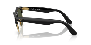 Patillas originales Ray-Ban RB2341 Clubmaster Way, color 901 · Negro