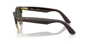 Patillas originales Ray-Ban RB2341 Clubmaster Way, color 990 · Rojo habana sobre oro