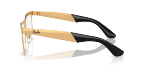 Patillas originales Ray-Ban RB3875V Frank, color 3191 · Sandblasted legend oro