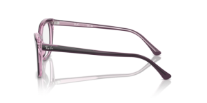 Patillas originales Ray-Ban RB5433, color 8364 · Violeta sobre transparente rosa