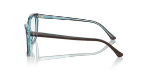 Patillas originales Ray-Ban RB5433, color 8366 · Marrón sobre transparente azul