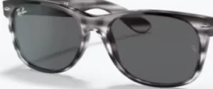 Lentes originales Ray-Ban RB2132 New Wayfarer, color B1 · Gris oscuro