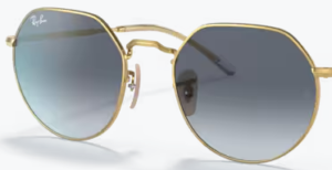 Lentes originales Ray-Ban RB3565 Jack, color 86 · Azul degradado gris