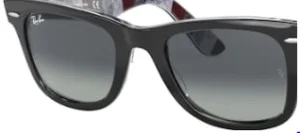 Lentes originales Ray-Ban RB4340 Wayfarer, color M3 · Gris azul degradado polarizado