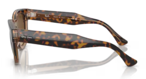 Patillas originales Ray-Ban RB0298S Mega Hawkeye, color 1292 · Habana sobre transparente marrón