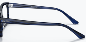 Patillas originales Ray-Ban RB5383, color 8053 · Rayado azul