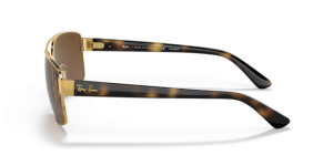 Patillas originales Ray-Ban RB3687, color 001 · Arista oro
