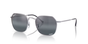 Cristales originales Ray-Ban RB3694 Jim, color G6 · Plata/azul polarizado