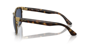 Patillas originales Ray-Ban RB3709 Clyde, color 001 · Habana sobre oro