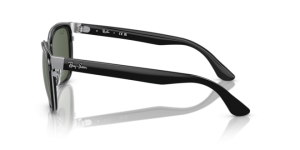 Patillas originales Ray-Ban RB3709 Clyde, color 003 · Negro sobre plata
