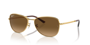 Lentes originales Ray-Ban RB3733, color M2 · Marrón degradado polarizado