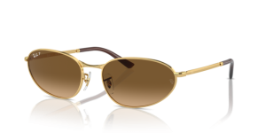 Lentes originales Ray-Ban RB3734, color M2 · Marrón degradado polarizado