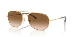 Cristales originales Ray-Ban RB3735 Bain Bridge, color 51 · Marrón claro degradado