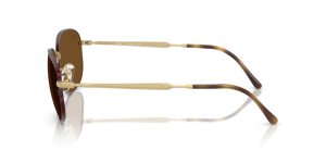 Patillas originales Ray-Ban RB3754 Pillow, color 9275 · Habana mate sobre mate arista oro